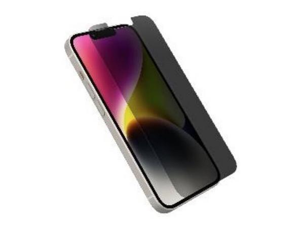 OtterBox Premium Pro - Protection d'écran pour téléphone portable - antimicrobien - verre - avec filtre de confidentialité - pour Apple iPhone 13, 13 Pro, 14