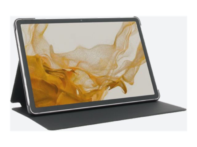 Mobilis RE.LIFE - Étui à rabat pour tablette - éco-conçu, avec rabat - imitation cuir - noir - pour Samsung Galaxy Tab S9, Tab S9 FE