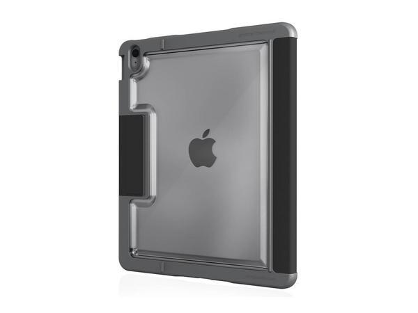 STM dux plus - Étui à rabat pour tablette - polycarbonate, polyuréthane (PU), polyuréthane thermoplastique caoutchouté - noir - pour Apple 13-inch iPad Air M2 Wi-Fi (M2), M2 Wi-Fi + Cellular (M2)