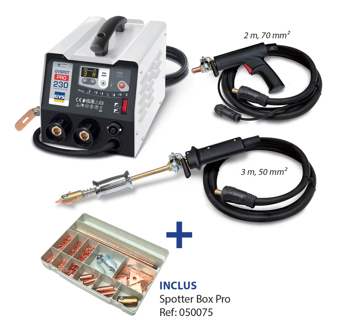 PACK DEBOSSELAGE GYSPOT PRO230 +CHARIOT