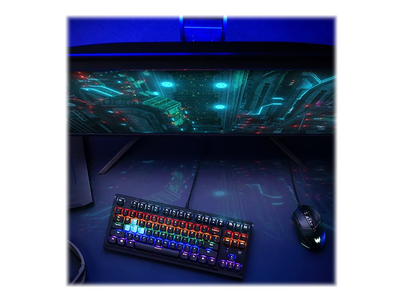 Acer Predator Aethon 301 TKL - Clavier - rétro-éclairé - commutateur : Gateron Blue - noir - Pour la vente au détail