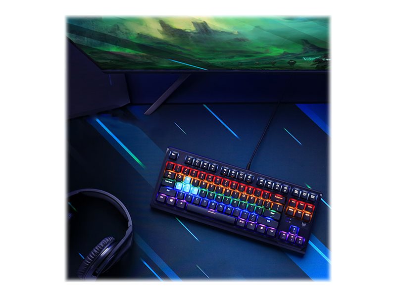 Acer Predator Aethon 301 TKL - Clavier - rétro-éclairé - commutateur : Gateron Blue - noir - Pour la vente au détail