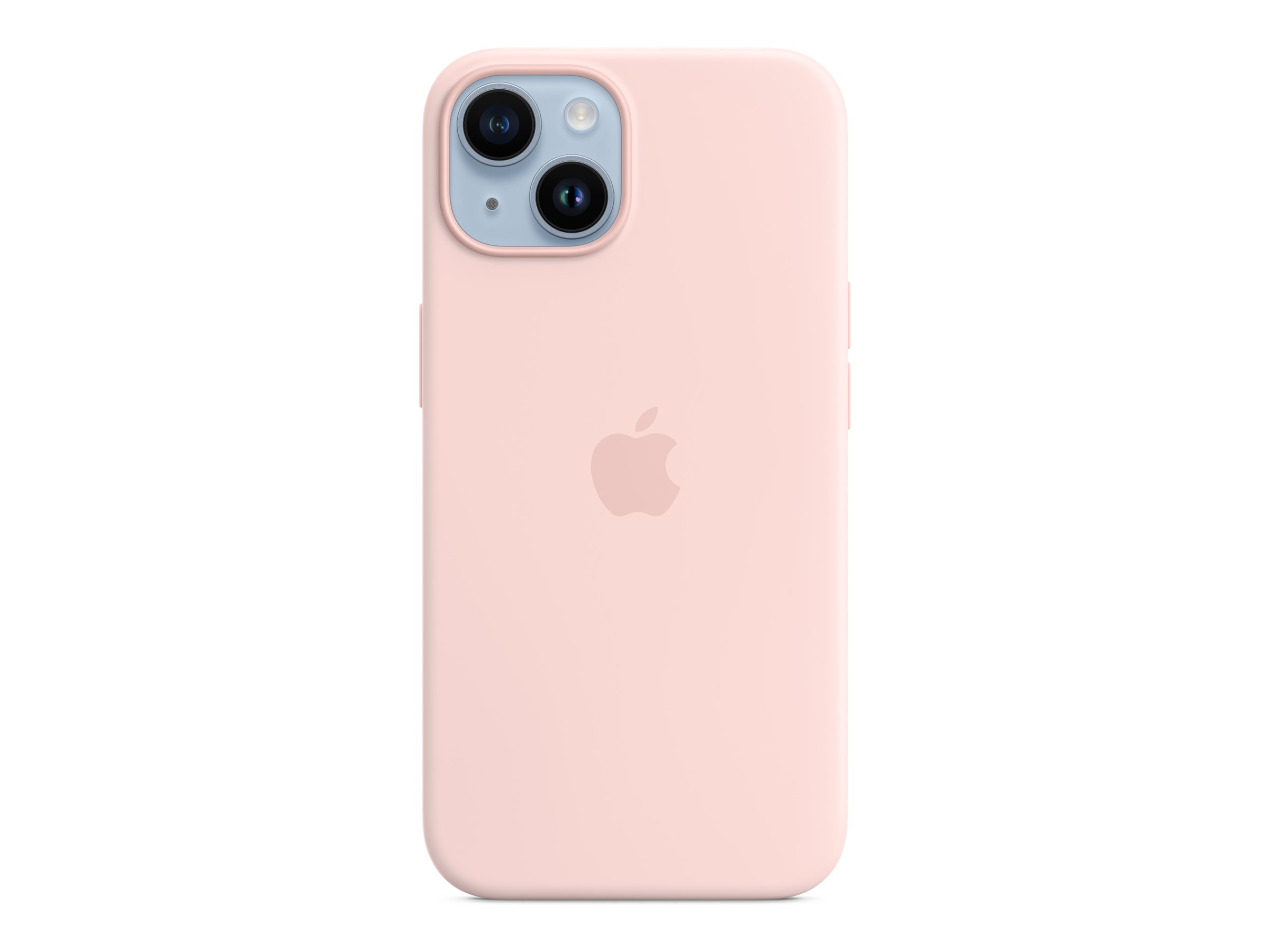 Apple - Coque de protection pour téléphone portable - compatibilité avec MagSafe - silicone - rose craie - pour iPhone 14