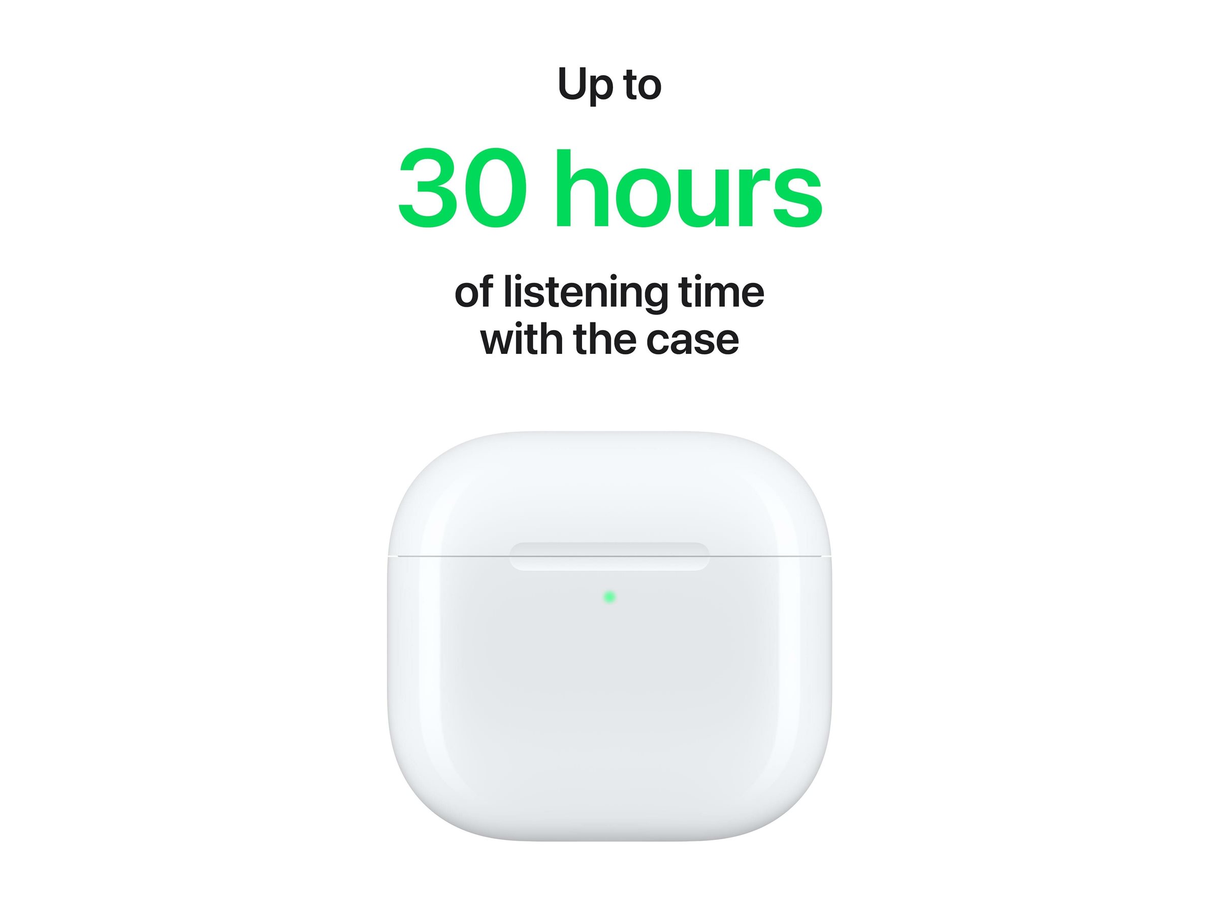 Apple AirPods 4 - Écouteurs sans fil avec micro - embout auriculaire - Bluetooth - blanc