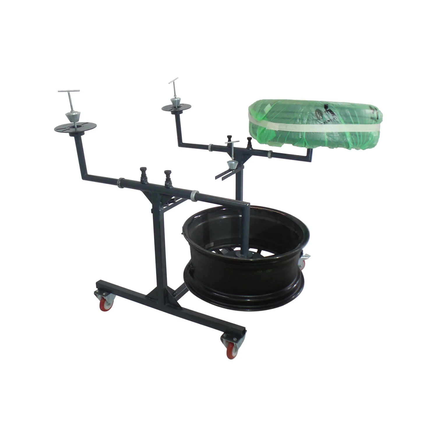 CHARIOT PEINTURE POUR JANTES ARTICULE 180°