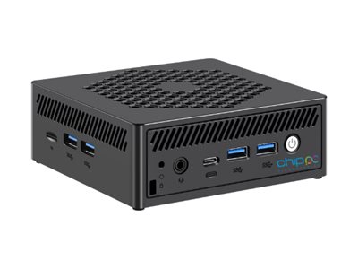 Chip PC iX PC Mini LXD1288W - Client léger - mini PC 1 x Celeron N4000 / jusqu'à 2.6 GHz - RAM 8 Go - flash - eMMC 128 Go - UHD Graphics 600 - Gigabit Ethernet - Chip PC Thinx - moniteur : aucun