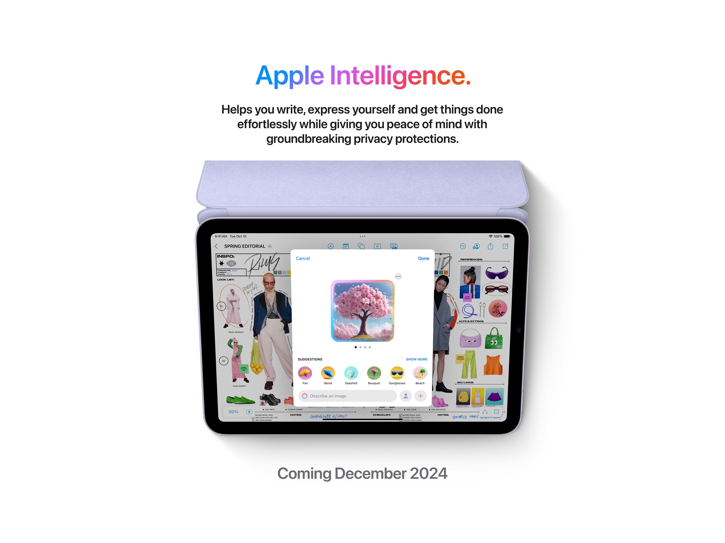 Apple iPad mini A17 Pro Wi-Fi - Tablette - 128 Go - 8.3" IPS (2266 x 1488) - violet