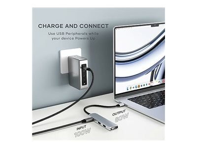 Satechi 4-in-1 - Station d'accueil - USB-C / USB 3.2 Gen 2 x 2 - HDMI