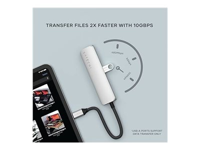 Satechi 4-in-1 - Station d'accueil - USB-C / USB 3.2 Gen 2 x 2 - HDMI