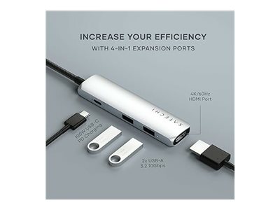 Satechi 4-in-1 - Station d'accueil - USB-C / USB 3.2 Gen 2 x 2 - HDMI