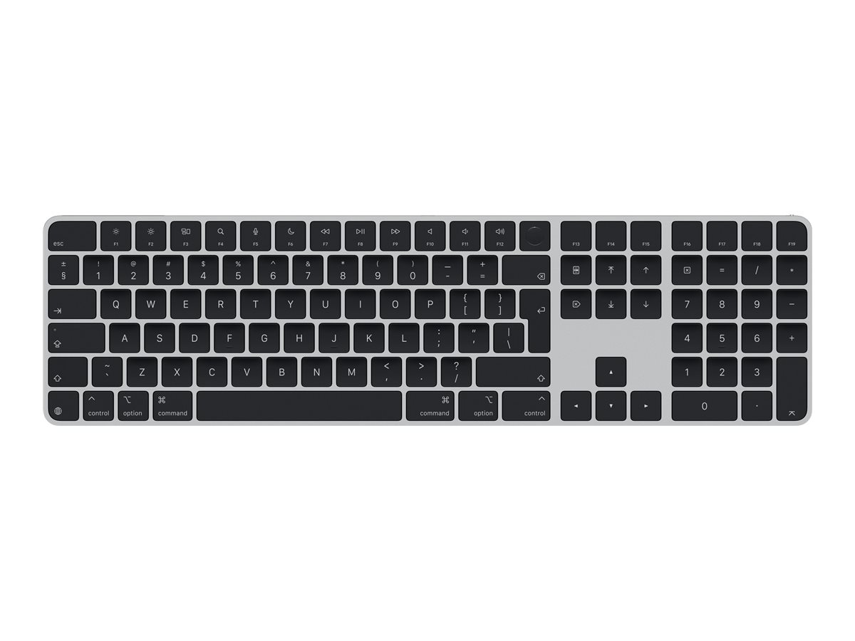 Apple Magic Keyboard with Touch ID and Numeric Keypad - Clavier - USB-C - sans fil - Bluetooth - QWERTY - Anglais international - clés noires
