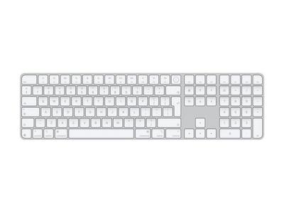 Apple Magic Keyboard with Touch ID and Numeric Keypad - Clavier - USB-C - sans fil - Bluetooth - QWERTY - Anglais international - clés blanches