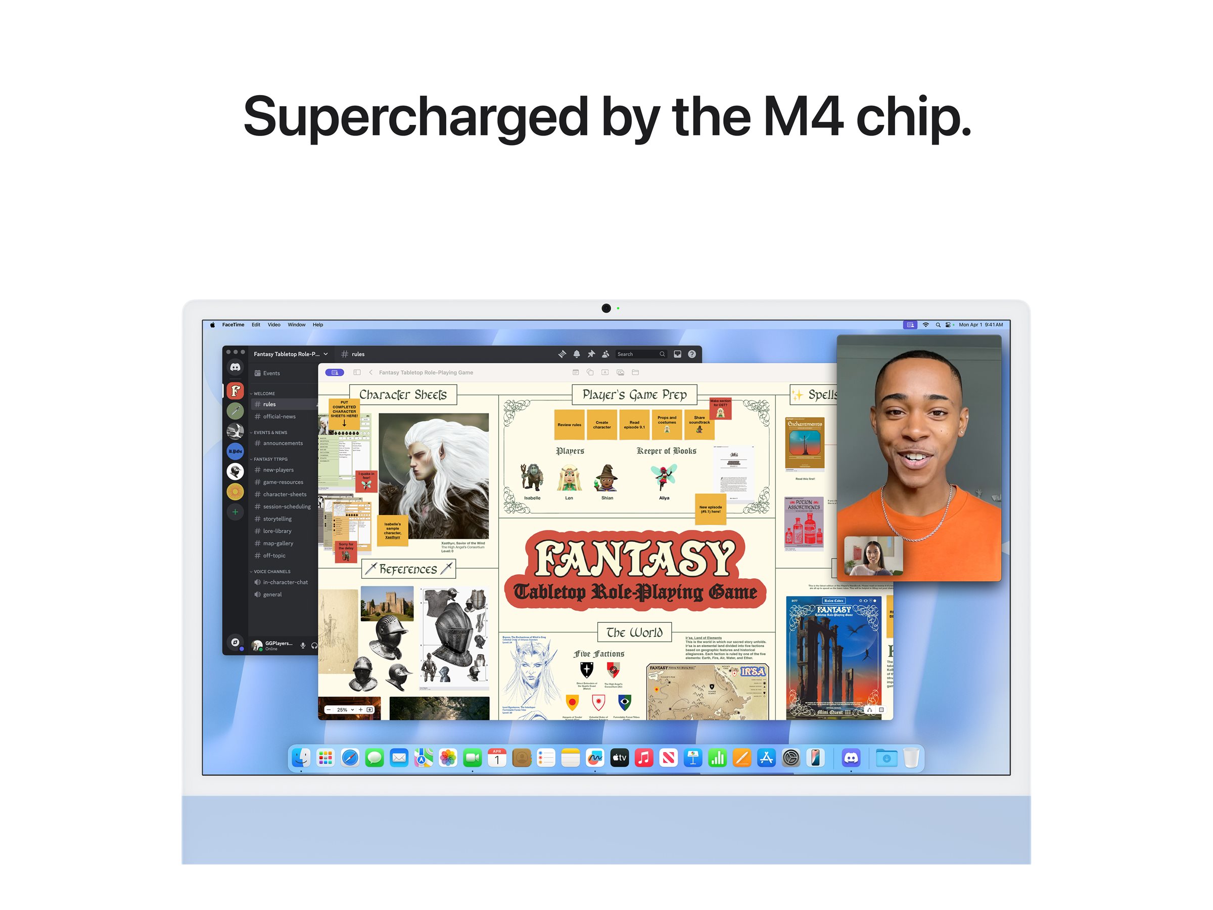 Apple iMac with 4.5K Retina display - Tout-en-un M4 - RAM 16 Go - SSD 256 Go - Apple M4 10-core - Gigabit Ethernet, IEEE 802.11ax (Wi-Fi 6E), Bluetooth 5.3 - macOS Sequoia 15.0 - moniteur : LED 24" 4480 x 2520 (4.5K) - clavier : Français - bleu