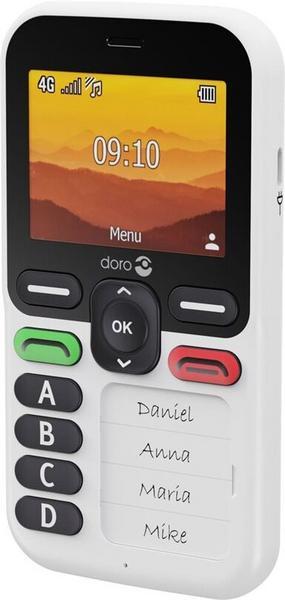DORO Leva X10 - 4G téléphone de service - RAM 64 Mo / Mémoire interne 128 Mo - microSD slot - 320 x 240 pixels (60 Hz) - blanc et noir
