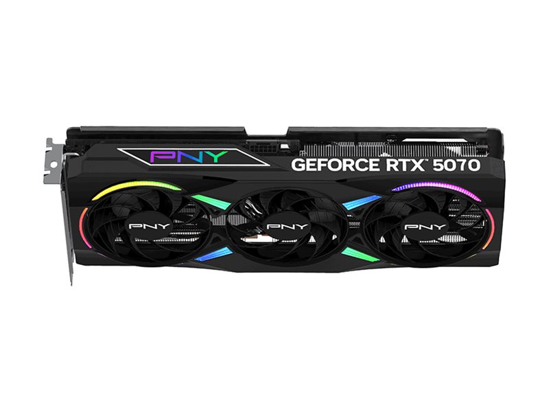 PNY GeForce RTX 5070 ARGB EPIC-X RGB OC - Carte graphique - GeForce RTX 5070 - 12 Go GDDR7 - PCIe 5.0 x16 - 3 x DisplayPort, HDMI