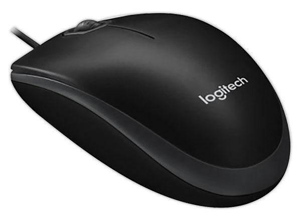 Logitech B100 souris Bureau Ambidextre USB Type-A Optique 800 DPI
