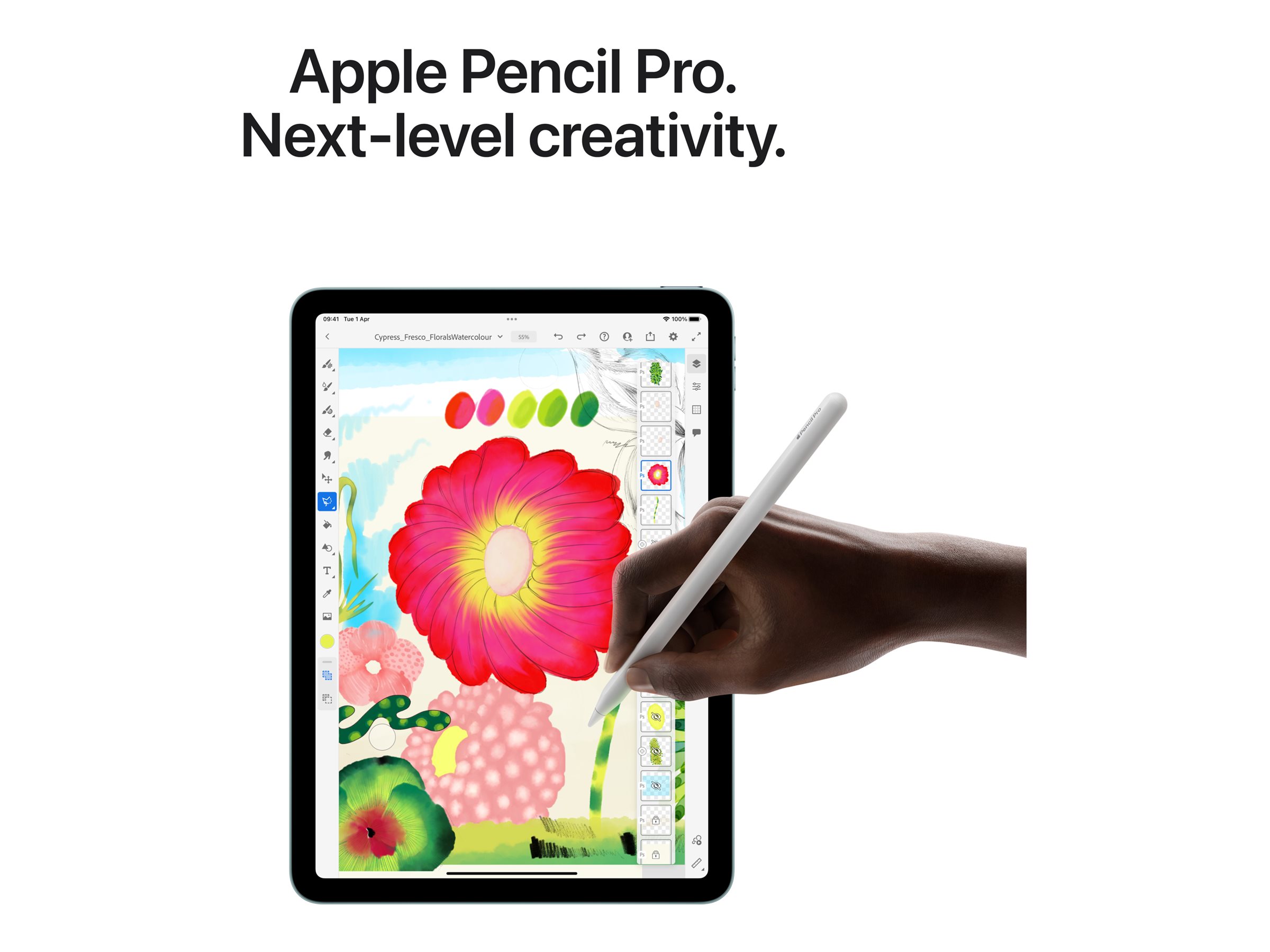 Apple 11-inch iPad Air M3 Wi-Fi - Tablette - 128 Go - 11" IPS (2360 x 1640) - violet