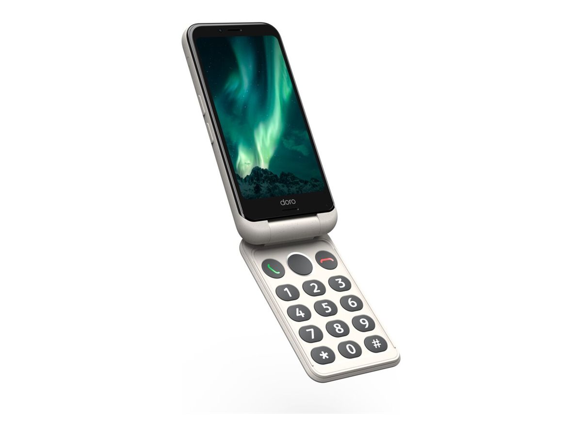 DORO Aurora A20 - 4G smartphone - double SIM - RAM 4 Go / Mémoire interne 64 Go - microSD slot - Écran LCD - 4.5" - 1280 x 720 pixels (60 Hz) - rear camera 13 MP - front camera 5 MP