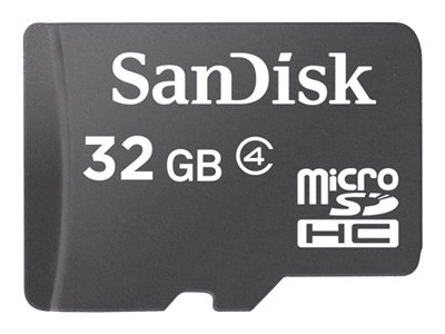 SanDisk - Carte mémoire flash - 32 Go - Class 4 - micro SDHC - noir