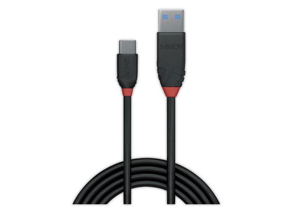Lindy 36916 câble USB USB 3.2 Gen 1 (3.1 Gen 1) 1 m USB A USB C Noir