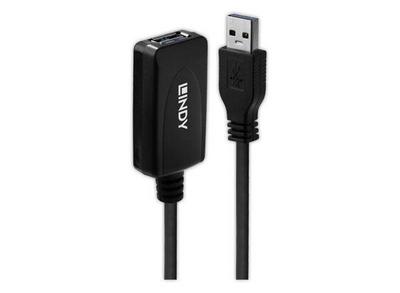Lindy 43155 câble USB USB 3.2 Gen 1 (3.1 Gen 1) 5 m USB A Noir