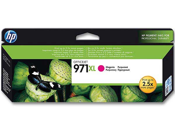 HP 971XL cartouche d'encre magenta grande capacité authentique