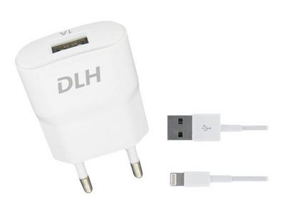 DLH DY-AU1872 - Adaptateur secteur - 5 Watt - 1 A (USB) - blanc