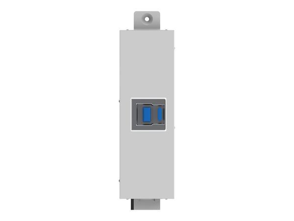 USB B (à l'avant) vers module A - prise de type "a" à l'arrière et prise carrée de type b à l'avant - USB 3.0 rétrocompatible avec 2.0 - utilise USB 5v pour amplifier - pour des câbles plus longs, utilisez une alimentation générique de 5 volts / 2 ampères