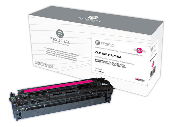 1 Cartouche FIDUCIAL équiv. HP CF213A magenta