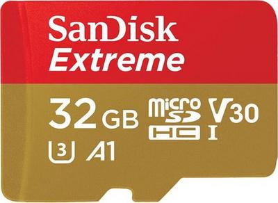 SanDisk Extreme - Carte mémoire flash (adaptateur microSDHC - SD inclus(e)) - 32 Go - A1 / Video Class V30 / UHS-I U3 - microSDHC UHS-I