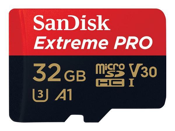 Extreme Pro microSDHC 32GB+SD Adapter