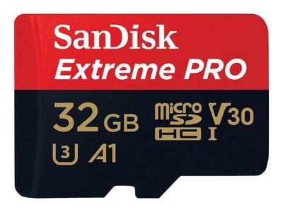Extreme Pro microSDHC 32GB+SD Adapter