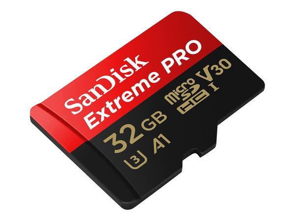 Extreme Pro microSDHC 32GB+SD Adapter