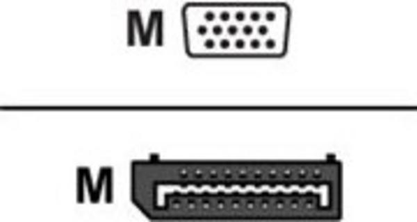 Uniformatic - Câble adaptateur - DisplayPort (M) pour HD-15 (VGA) (M) - 2 m