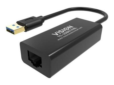 100/1000 mbps - mac ethernet rapide - prend en charge la logique de détection de suspension/reprise et le point de contrôle - USB-A 3.0 (m) vers RJ45 blindé (f) - pilote sur adaptateur USB - noir