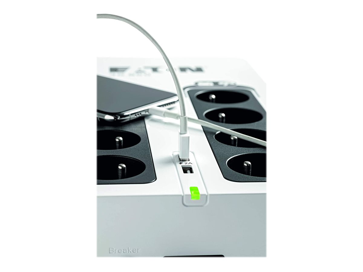 Eaton 3S 850 - Onduleur - CA 220-240 V - 510 Watt - 850 VA - monophasé - USB - connecteurs de sortie : 8