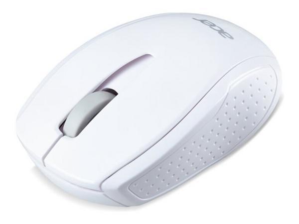 Acer M501 - Souris - optique - 3 boutons - sans fil - 2.4 GHz - récepteur sans fil USB - blanc - Pour la vente au détail - pour Chromebook 31X, 512, 71X, Chromebook Enterprise Spin 513, Chromebook Spin 51X, 713