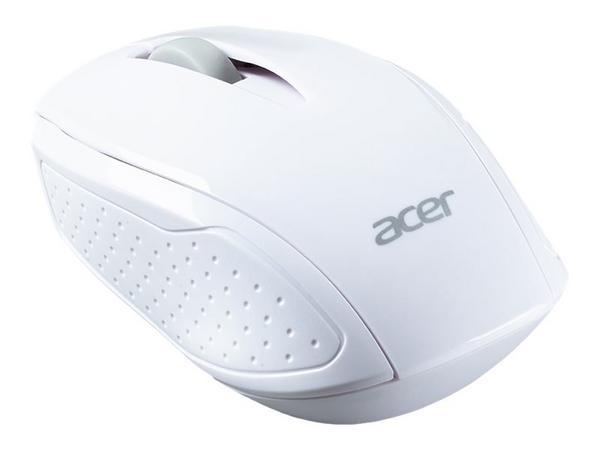 Acer M501 - Souris - optique - 3 boutons - sans fil - 2.4 GHz - récepteur sans fil USB - blanc - Pour la vente au détail - pour Chromebook 31X, 512, 71X, Chromebook Enterprise Spin 513, Chromebook Spin 51X, 713