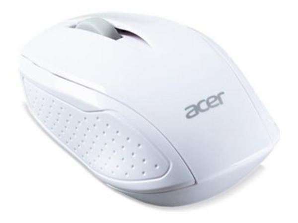 Acer M501 - Souris - optique - 3 boutons - sans fil - 2.4 GHz - récepteur sans fil USB - blanc - Pour la vente au détail - pour Chromebook 31X, 512, 71X, Chromebook Enterprise Spin 513, Chromebook Spin 51X, 713