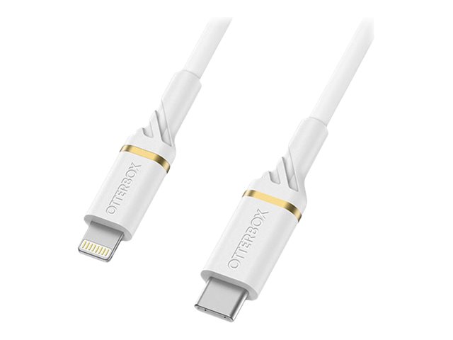 OtterBox EU Wall Charger 20W - 1X USB-C 20W USB-PD + USB C-Lightning Cable 1m White