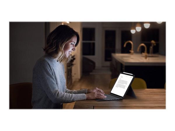 Logitech Combo Touch - Clavier et étui - avec trackpad - rétroéclairé - Apple Smart connector - QWERTZ - Suisse - gris oxford - pour Apple 11-inch iPad Pro (1ère génération, 2e génération, 3ème génération)