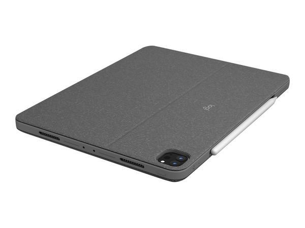 Logitech Combo Touch - Clavier et étui - avec trackpad - rétroéclairé - Apple Smart connector - QWERTZ - Suisse - gris oxford - pour Apple 11-inch iPad Pro (1ère génération, 2e génération, 3ème génération)