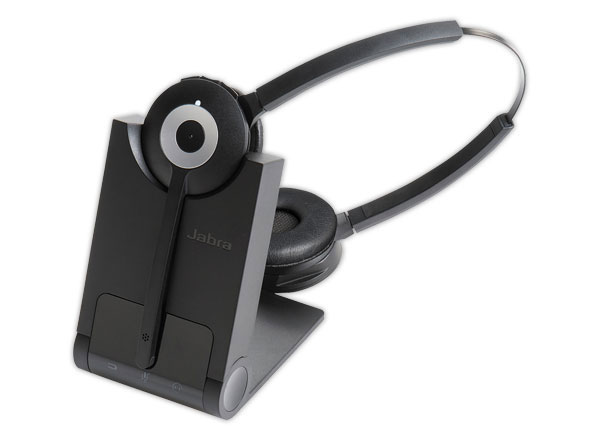 Jabra Pro 920 Duo Headset Wireless Head-band Office/Call center Black