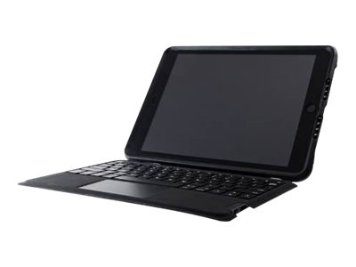 OtterBox Unlimited Keyboard Folio FRENCH Apple iPad 8th/7th gen (no screen protection) Black Crystal - clear/black - ProPack