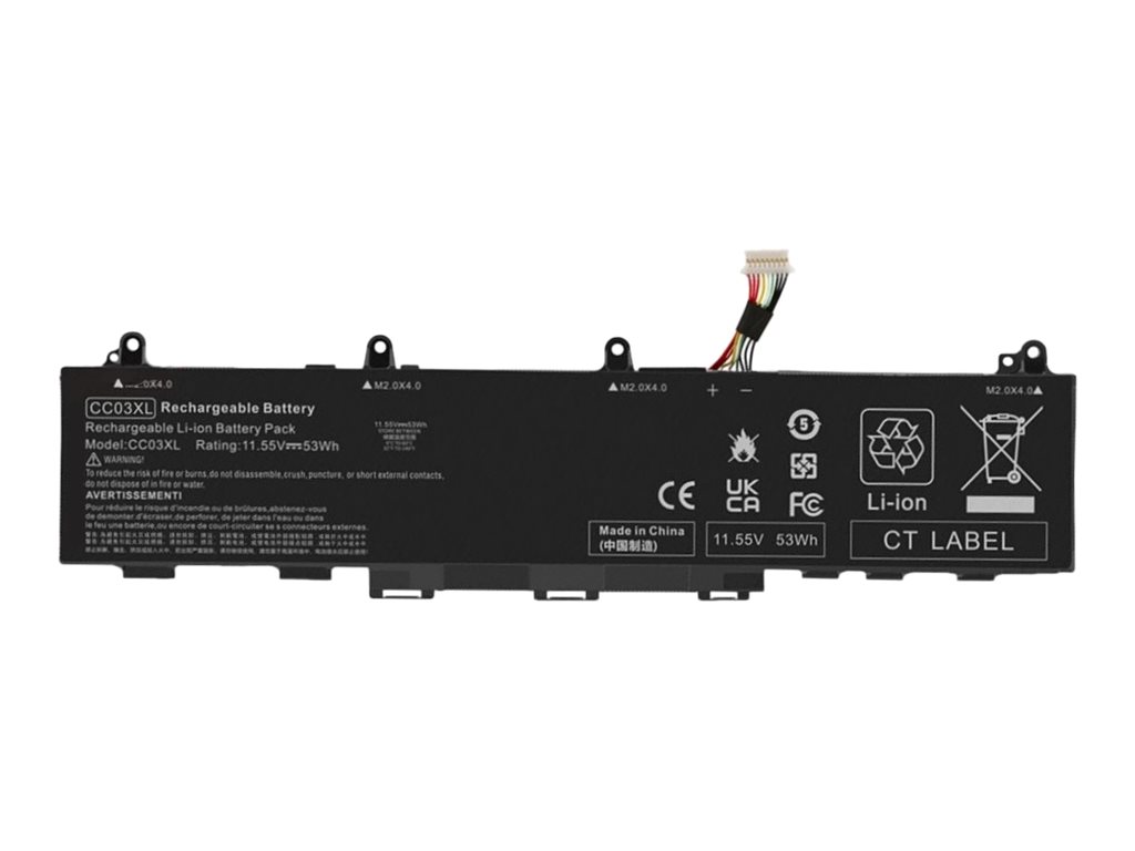 DLH - Batterie de portable (équivalent à : HP HSTNN-DB9Q, HP HSTNN-IB9F, HP HSTNN-LB8Q, HP CC03XL) - lithium-polymère - 4500 mAh - 52 Wh - pour HP EliteBook 830 G7, 830 G8, 835 G7, 840 G7, 840 G8, 845 G7, 850 G7, Mobile Thin Client mt32, mt46, ProBook 635