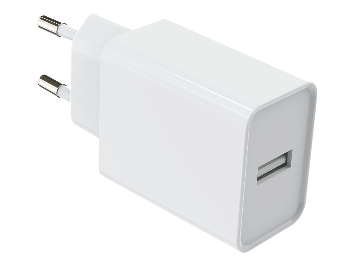 DLH DY-AU4740W - Adaptateur secteur - 12 Watt - 2.4 A (USB) - blanc
