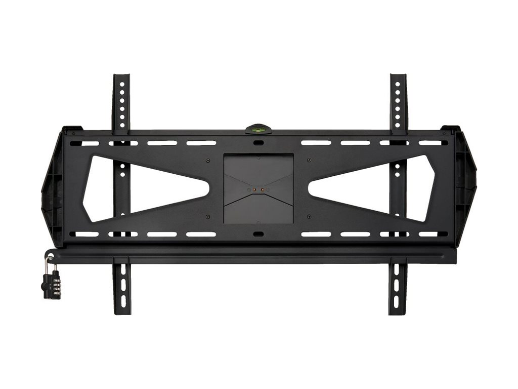 Eaton Tripp Lite Series Heavy-Duty Fixed Security Display TV Wall Mount for 37" to 80" TVs and Monitors, Flat or Curved Screens - Support - pour écran plat - verrouillable - acier - noir - Taille d'écran : 37"-80" - montable sur mur