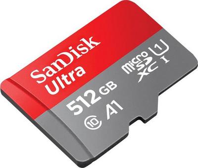 SanDisk Ultra - Carte mémoire flash (adaptateur microSDXC vers SD inclus(e)) - 512 Go - A1 / UHS Class 1 / Class10 - microSDXC UHS-I