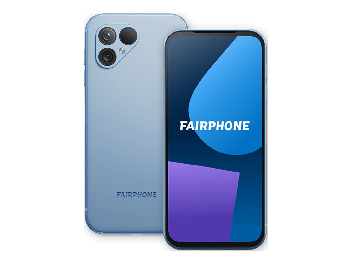 Fairphone 5 - 5G smartphone - double SIM - RAM 8 Go / Mémoire interne 256 Go - microSD slot - écran OEL - 6.46" - 2700 x 1224 pixels (90 Hz) - 2x caméras arrière 50 MP, 50 MP - front camera 50 MP - bleu ciel