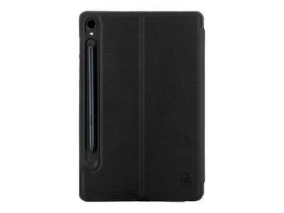 Mobilis RE.LIFE - Étui à rabat pour tablette - éco-conçu, avec rabat - polyuréthane thermoplastique souple (TPU) - noir - pour Samsung Galaxy Tab S9